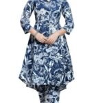 Women's Co-ord Set Cotton Collared Kurta with Pant Cord Set Outdoor Wear