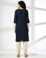 Women Geometric Print Straight Kurta - Image 5