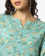 Women Printed Straight Kurta - Image 2
