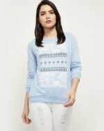 Women Floral Print Regular Fit Round Neck T-Shirt