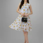 White Sunflowers Dress